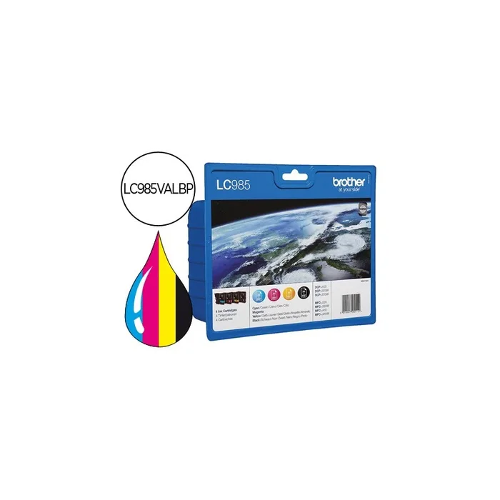 Ink-jet brother lc-985val 4 colores value pack negro/cian/magenta/amarillo dcp-j315w