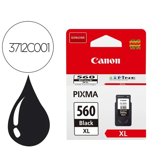 Ink-jet canon 560 xl pixma ts5350 / ts5351 / ts5352 / ts5353 negro 4000 paginas