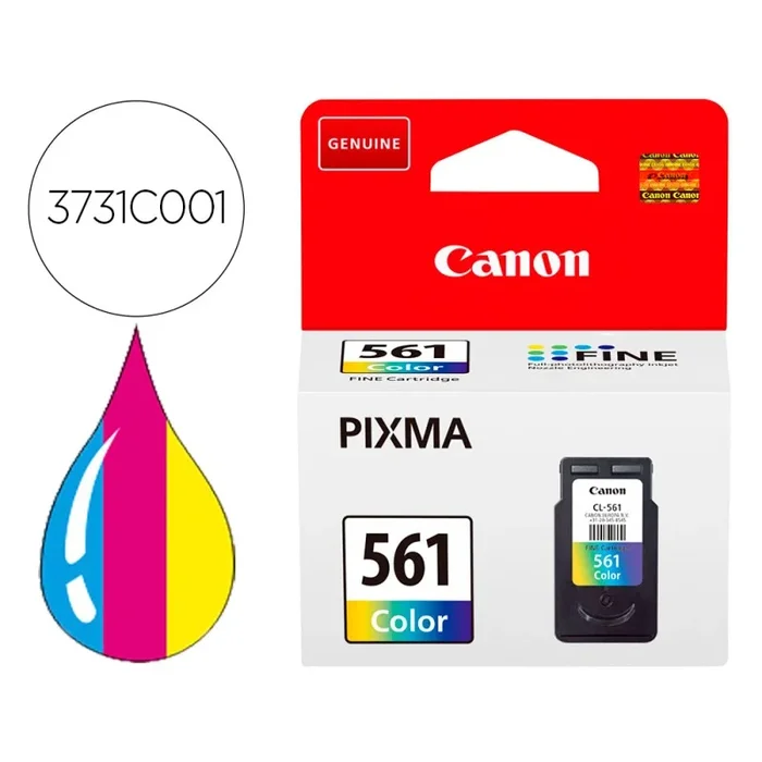 Ink-jet canon 561 pixma ts5350 / ts5351 / ts5352 / ts5353 180 pack amarillo cian magenta 180 paginas