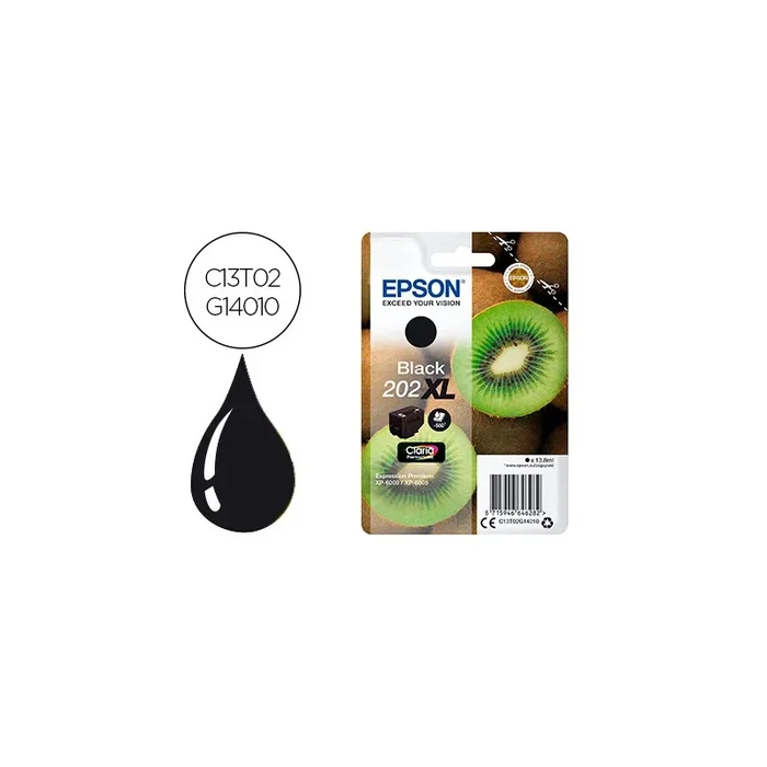 Ink-jet epson 202 xl xp-6000 / xp-6005 / xp-6100 / xp-6105 negro 550 pag