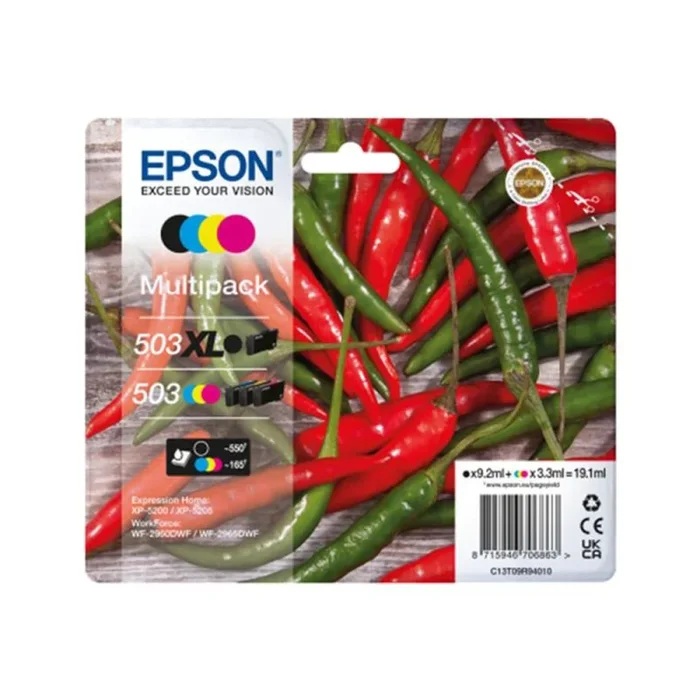 Ink-jet epson 503 multipack 4 colores negro/amarillo/cian/magenta