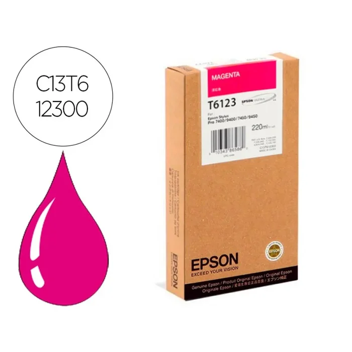 Ink-jet epson gf stylus photo 7450/9450/7400/9400 magenta alta capacidad
