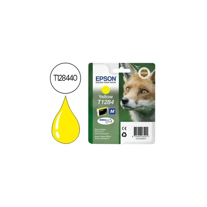 Ink-jet epson t1284 amarillo sx125 / sx420w / 425w / office bx305f -capacidad