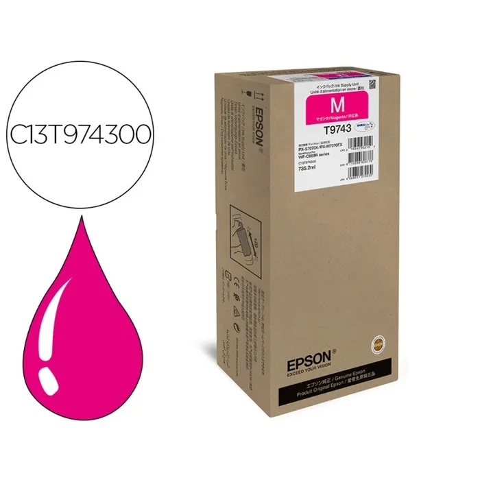 Ink-jet epson workforce pro wf-c869r magenta xxl ink supply unit