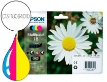 Inkjet Epson Multipack T18 Negro Amarillo Cyan Y Magenta Xp102 Px202 Px205xp305 C13t18064012