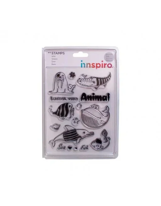 INNSPIRO SET SELLOS ACRILICO PECES – 17365