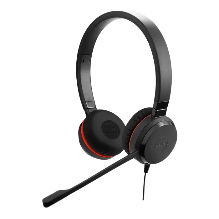 Jabra Evolve 20SE MS Auriculares Estero con Microfono USB – Cancelacion de Ruido – Diadema Ajustable – Controles en Cable – Color Negro
