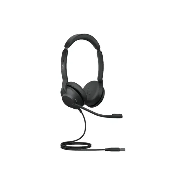 Jabra Evolve2 30 MS Auriculares con Microfono USB – Cancelacion de Ruido – Diadema Ajustable – Controles en Auricular – Cable de 1.5m – Color Negro