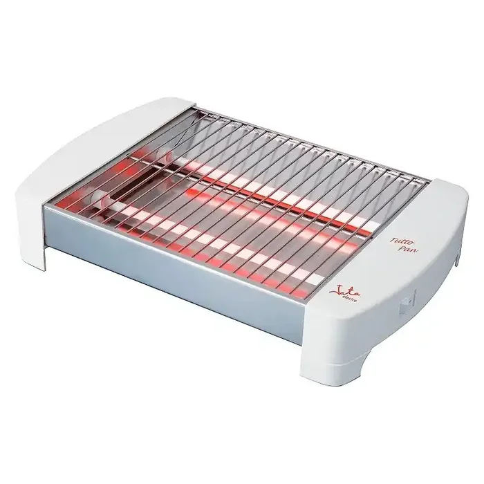 Jata TT587 Tostador Horizontal 2 Barras de Cuarzo Gran Superficie Bandeja Recogemigas Extraíble 400W