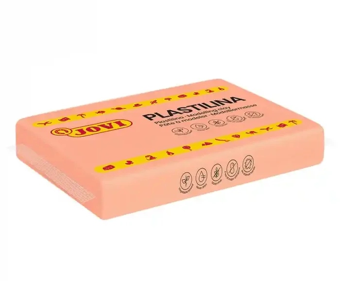 Jovi Caja de 15 Pastillas de Plastilina 350gr – Pasta Vegetal para Modelar – No Se Seca – sin Gluten – Inocua y Segura – Facil de Moldear – Ideal para Figuras Voluminosas – Color Rosa