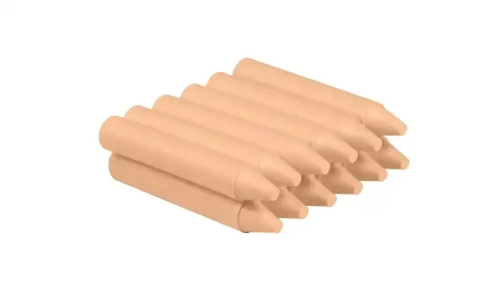 Jovi Estuche de 12 Ceras – No Manchan – No Huelen – Resistentes – Deslizan Bien – Faciles de Afilar – Desarrollan Motricidad Fina – Color Naranja