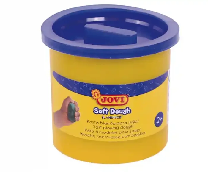 Jovi Soft Dough Blandiver Estuche de 5 Botes 110gr – Flexible – Facil de Amasar – Ideal para Modelaje – Fomenta Creatividad – Desarrolla Motricidad Fina – Color Azul