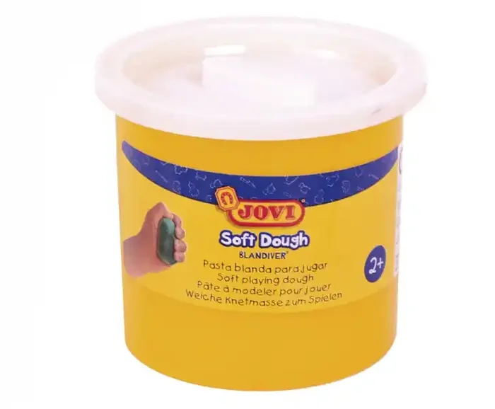 Jovi Soft Dough Blandiver Estuche de 5 Botes 110gr – Pasta Blanda y Flexible – Facil de Amasar y Moldear – Ideal para Iniciacion al Modelaje – Color Blanco