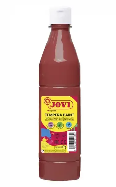 Jovi Tempera Paint Tempera Liquida – Base Agua – Lista para Usar – Alto Poder Cubriente – Secado Rapido – Excelente Fluidez – Adherencia en Multiples Superficies – Color Rojo
