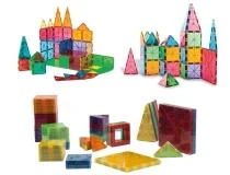 Juego de construccion Amaya magtiles 104 piezas 3d formas y colores surtidos 41126999