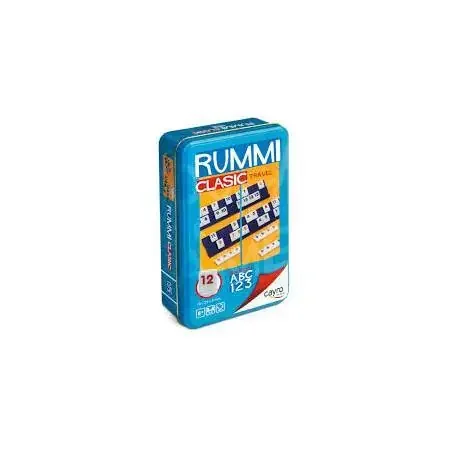 Juego de viaje Rummi clásico caja metal-Cayro