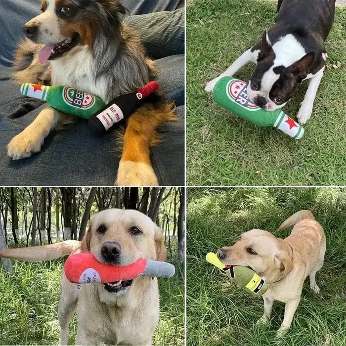 Juguete interactivo para perro ¡Botella de champán divertida!