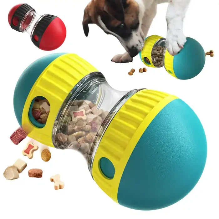 Juguete para perro interactivo y educativo – Pelota dispensadora de comida para cachorros y perros pequeños