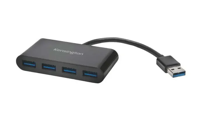 Kensington Hub 4 Puertos USB 3.0 – Amplia Productividad – Negro