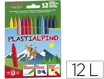 Lapices Cera Alpino Plasti Caja De 12 Unidades Colores Surtidos Pa000012