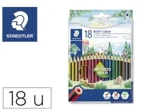 Lapices De Colores Staedtler Upcycled Wood Ecologico 18 Colores En Caja De 185 C18
