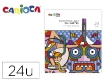 Lapices pastel Carioca plus al oleo caja de 24 unidades colores surtidos 45215