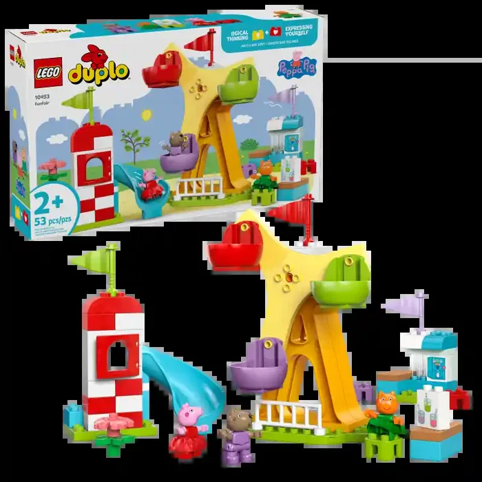 LEGO 10453 Feria Duplo contiene 53 piezas – edad 2+ años.