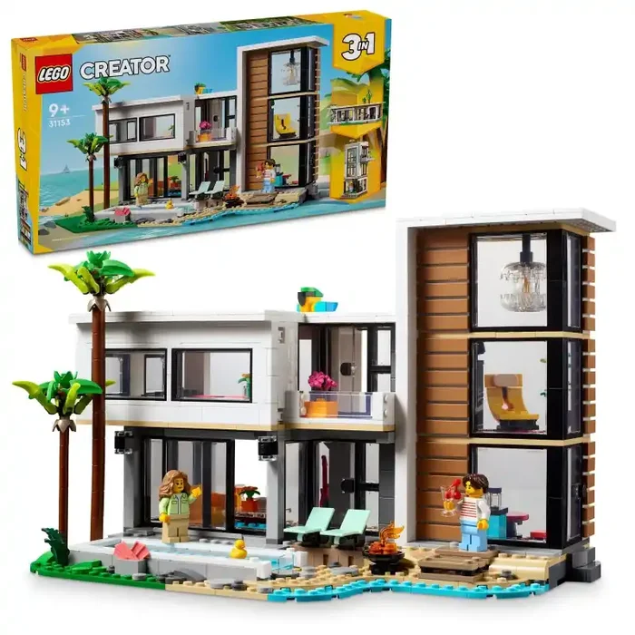 LEGO 31153 Casa Moderna Creator contiene 939 piezas – edad 9+ años.