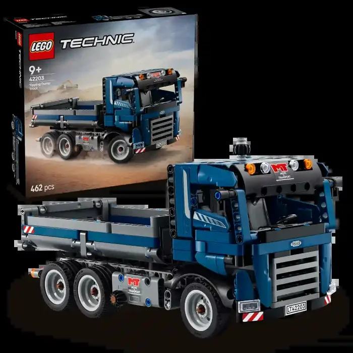 LEGO 42203 Volquete Basculante Technic contiene 462 piezas – edad 9+ años.