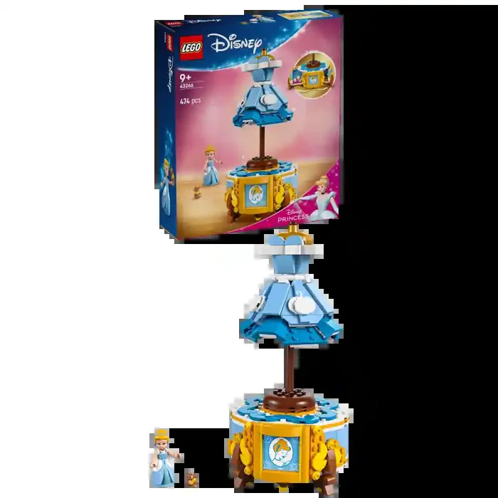 LEGO 43266 Traje de Cenicienta Princesas Disney contiene 474 piezas – edad 9+ años.