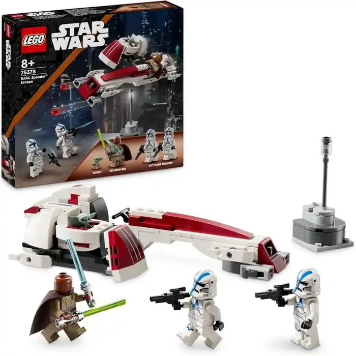 LEGO 75378 Star Wars The Mandalorian Huida en Speeder BARC edad +8 años