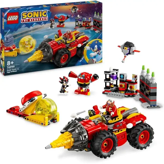 LEGO 76999 Super Sonic vs. Egg Drillster edad 8+ años – contiene 590 piezas – Tienda juguetes LEGO