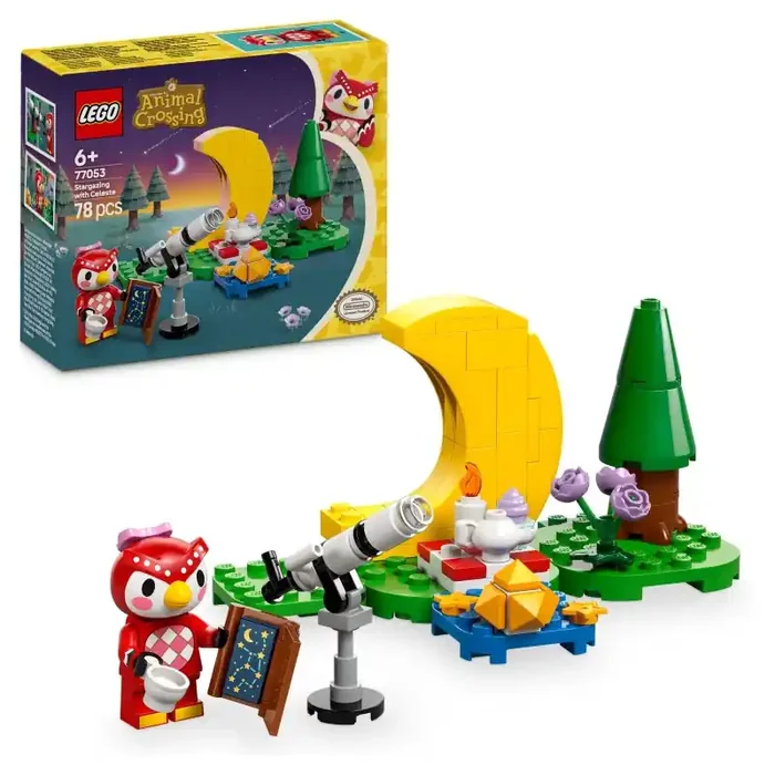 LEGO Animal Crossing 77053 Mirando las estrellas con Estela contiene 78 piezas – edad 6+ años