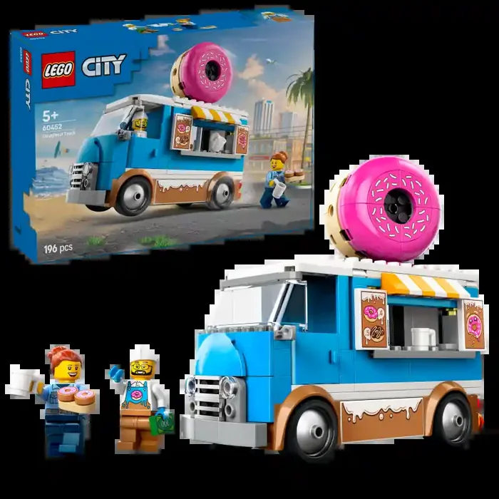 LEGO City Camión de Dónuts Juego, vehículo de juguete 60452 – Tienda de juguetes de la marca LEGO