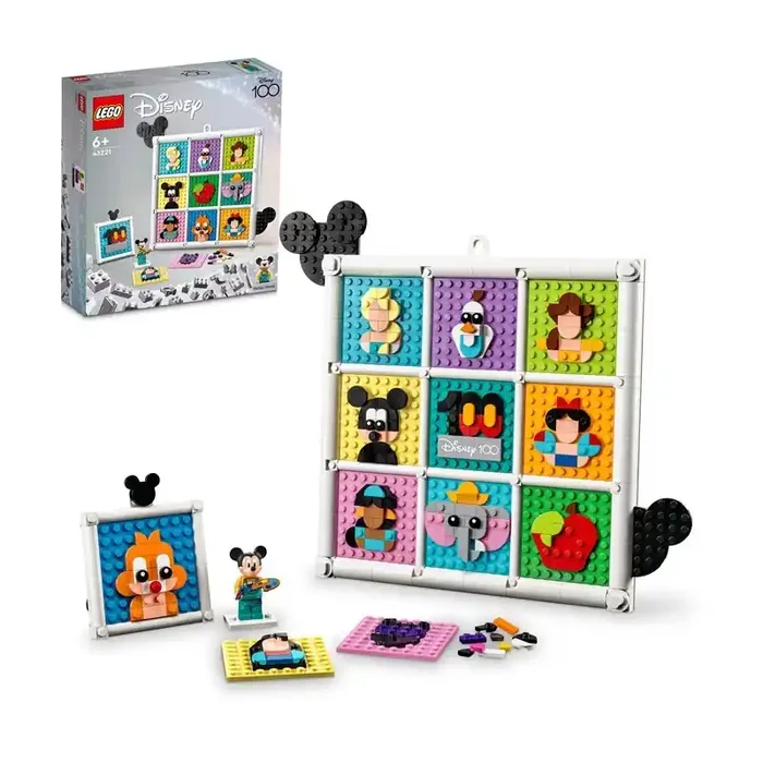 LEGO Disney Specials 100 Años de Iconos de la Animación Disney 43221 – Edad a partir de 6+ años, contiene 1022 piezas.