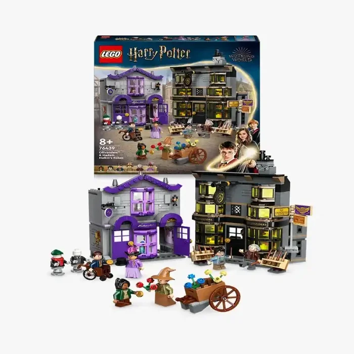 LEGO Harry Potter 76439 Ollivanders y Túnicas de Madame Malkin edad a partir de 8+ años – bloques de construcción juguetes