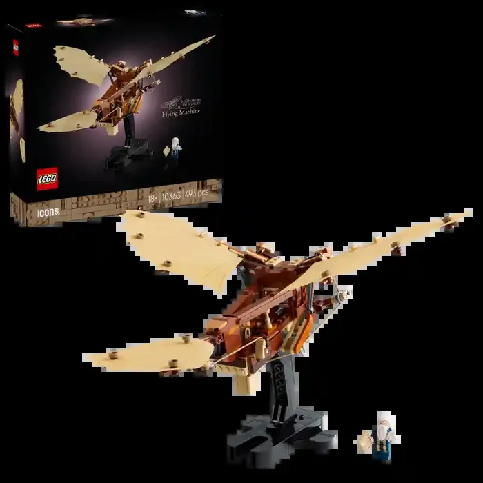 LEGO Icons 10363 Máquina Voladora de Leonardo da Vinci contiene 493 piezas – edad 18+ años