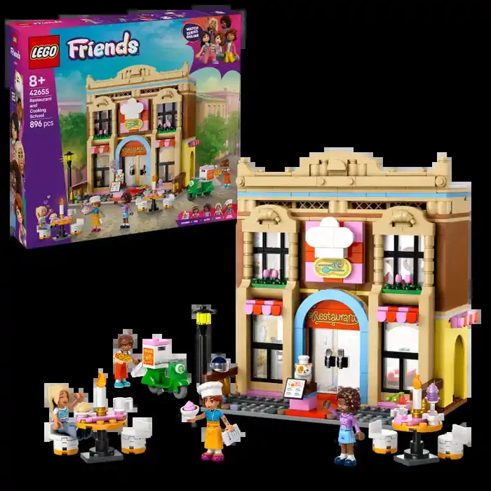 LEGO LEGO Friends 42655 Restaurante y Escuela de Cocina contiene 896 piezas – edad 8+ años