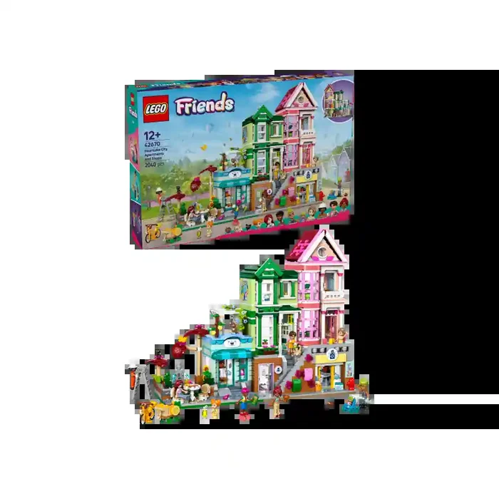 LEGO LEGO Friends 42670 Apartamentos y Tiendas de Heartlake City contiene 2040 piezas – edad 12+ años
