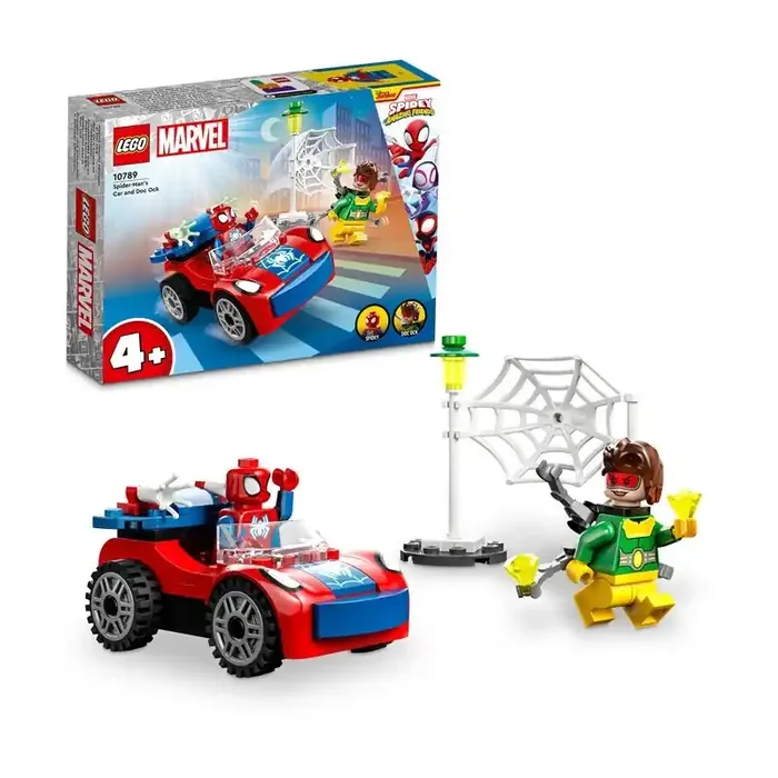 LEGO Spidey 10789 Coche de Spider-Man y Doc Ock edad apartir de 4 años, contiene 48 piezas – juguetería LEGO.
