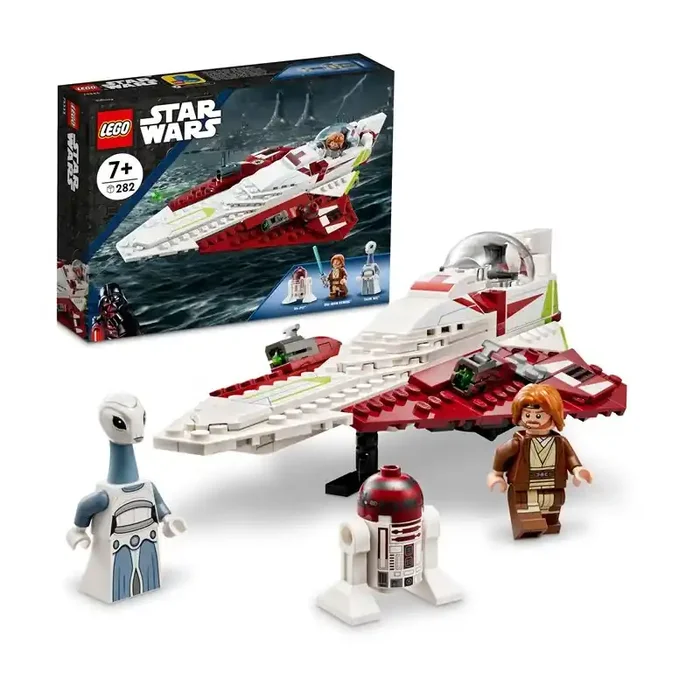 LEGO Star Wars 75333 Caza Estelar Jedi de Obi-Wan Kenobi edad apartir de 7+ años contiene 282 piezas.