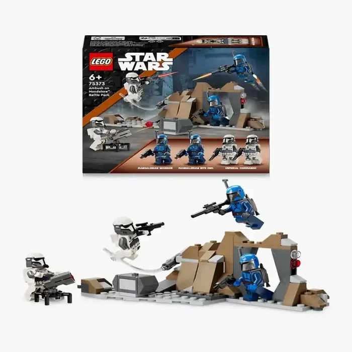 LEGO Star Wars Mandalorian 75373 Pack de Combate Emboscada en Mandalore edad a partir de 6+ años – bloques de construcción jugu