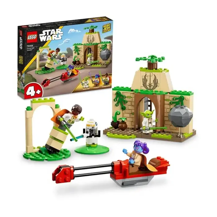 LEGO Star Wars Templo Jedi de Tenoo 75358 – Edad a partir de 4+ años, contiene 124 piezas.
