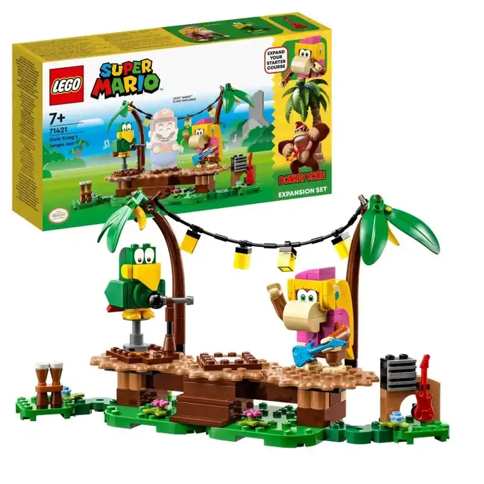 LEGO Super Mario 23L71421 Set de Expansión Jaleo en la jungla con Dixie Kong edad apartir de 7+ numero de piezas 174