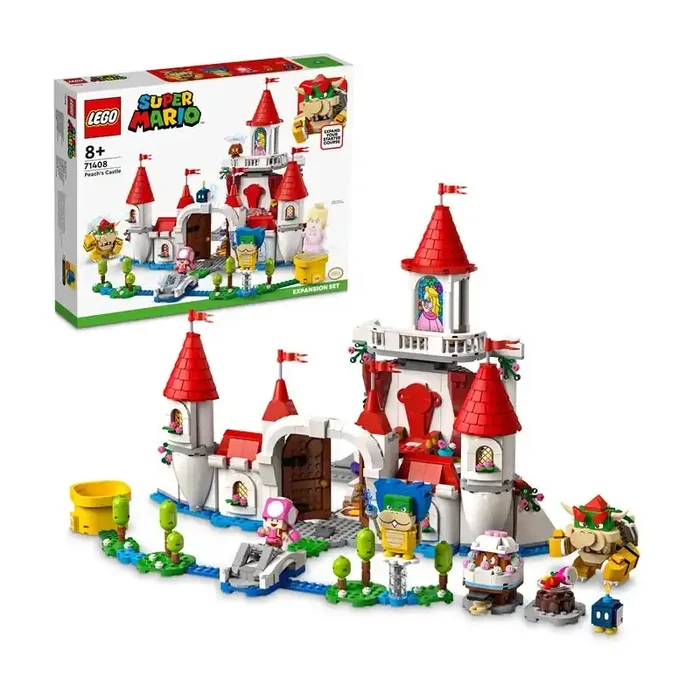 LEGO Super Mario 71408 Set de Expansión Castillo de Peach edad apartir de 8 años, contiene 1216 piezas – juguetería LEGO.