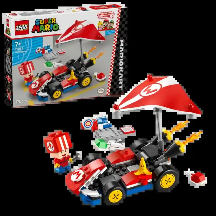 LEGO Super Mario 72032 Mario Kart Kart estándar contiene 174 piezas – edad 7+ años