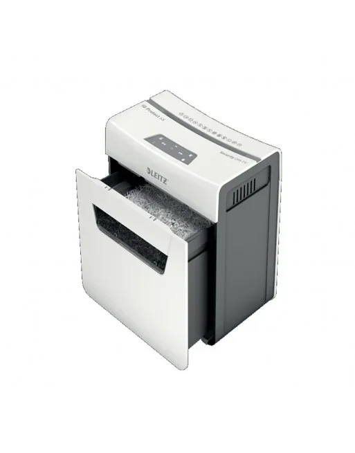 LEITZ DESTRUCTORA IQ PROTECT PREMIUM 10X PERSONAL P4 – 10 HOJAS – PARTICULA SEGURIDAD P-4 – 5 MINUTOS – 18 LITROS – 80920000