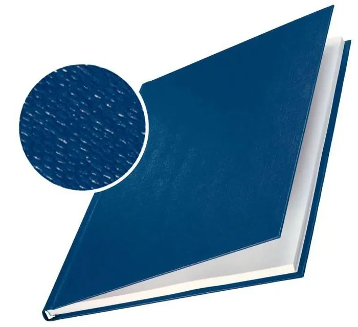 Leitz Tapas Rigidas Impressbind – 10,5mm – Estructura de Lino – Encuadernacion de Alta Calidad – Azul
