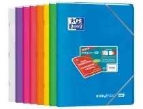 Libreta escolar Oxford easybook tapa plastico Din A4+ 48 hojas horizontal colores 400161385