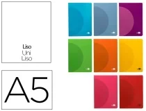 Libreta Liderpapel 360 Tapa De Plastico A5 48 Hojas 90gr Lisa Sin 05163